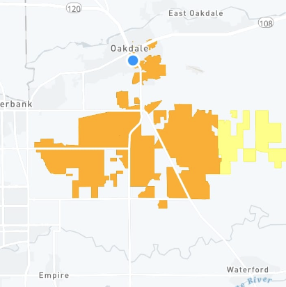 Oakdale power outage today: Thousands without electricity as PG&E crews work to restore service following a widespread equipment failure in Stanislaus County